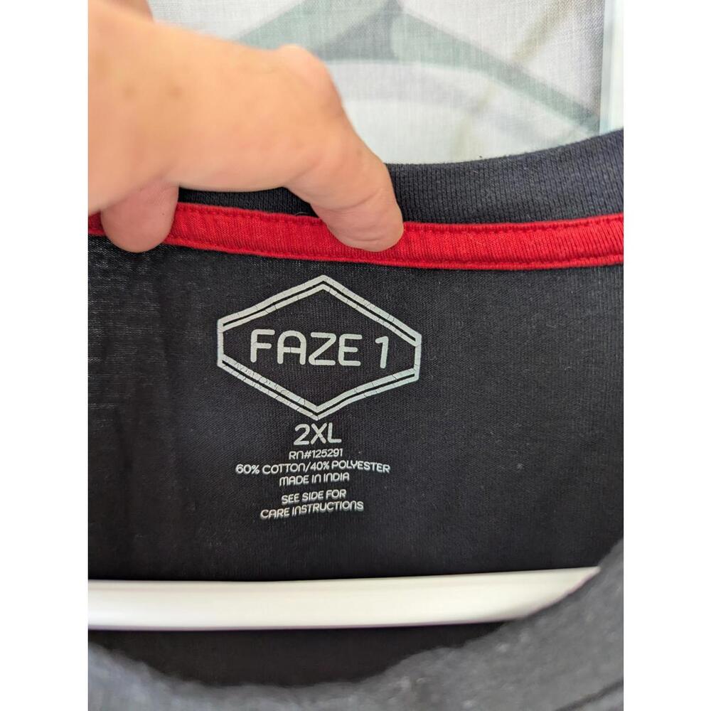 FAZE 1 Tokyo Pisces Koi Samurai Streetwear skate style Black T-Shirt 2XL - Picture 4 of 6